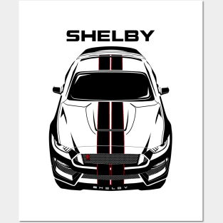 Ford Mustang Shelby GT350R 2015 - 2020 - Black Stripes Posters and Art